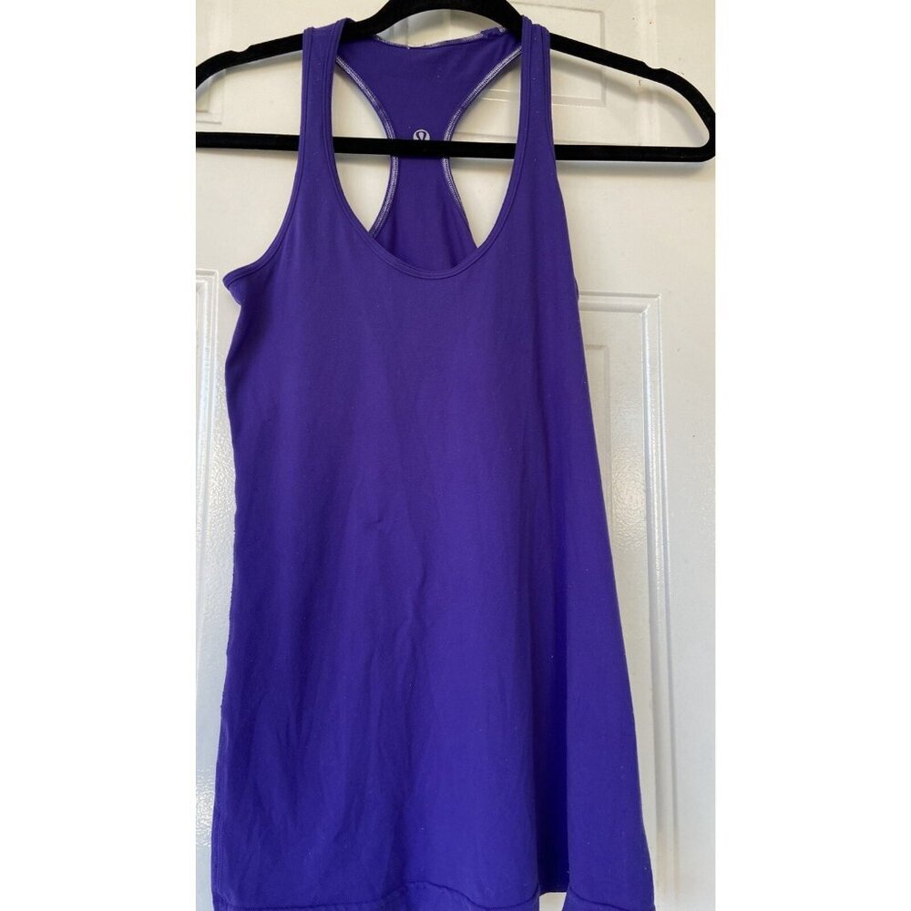 Lululemon Running Shirt Racer Back Size Small Purple